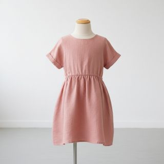 Lenvászon előmosott old rose