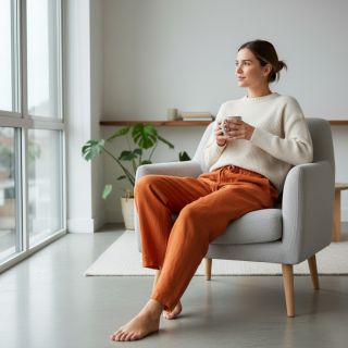 Lenvászon előmosott orange