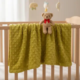 Minky light green