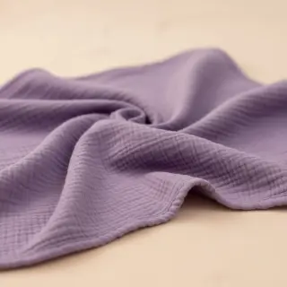 Dupla géz/muszlin dark lilac