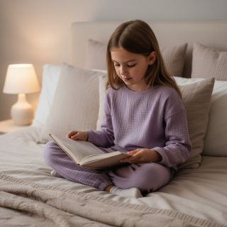 Dupla géz/muszlin dark lilac