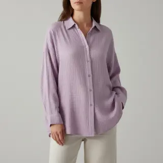 Dupla géz/muszlin soft lilac ORGANIC