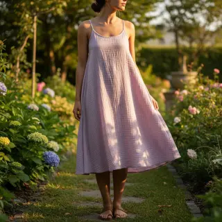 Dupla géz/muszlin soft lilac ORGANIC