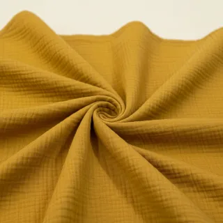 Dupla géz/muszlin dark ochre ORGANIC