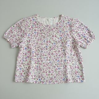 Dupla géz/muszlin Flower Michaela off white digital print