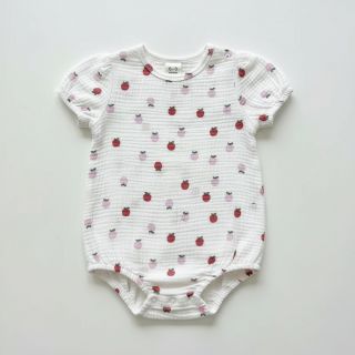 Dupla géz/muszlin Fruits apple white