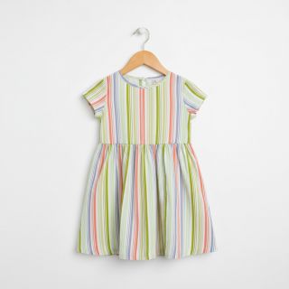 Dupla géz/muszlin Beach Stripe green