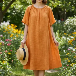 Dupla géz/muszlin Vintage orange