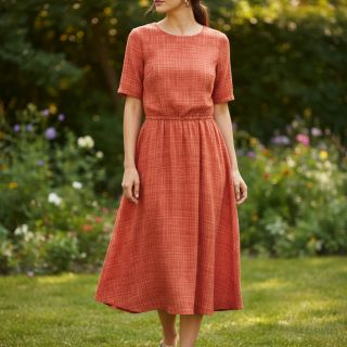 Dupla géz/muszlin Vintage red