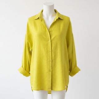Dupla géz/muszlin Vintage neon yellow