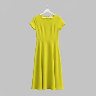 Dupla géz/muszlin Vintage neon yellow