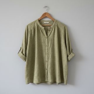 Dupla géz/muszlin Vintage khaki