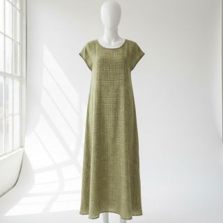 Dupla géz/muszlin Vintage khaki