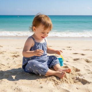 Dupla géz/muszlin JACQUARD Anchor 2-side faded gray navy