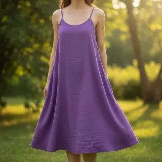 Dupla géz/muszlin violet