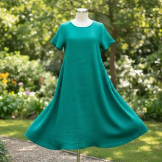 Dupla géz/muszlin dark teal