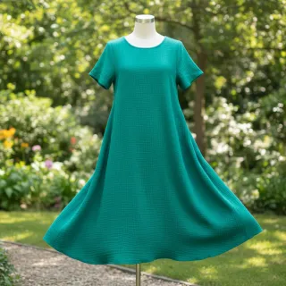 Dupla géz/muszlin dark teal
