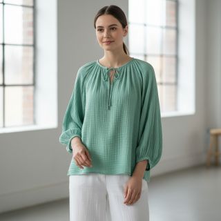 Dupla géz/muszlin peppermint