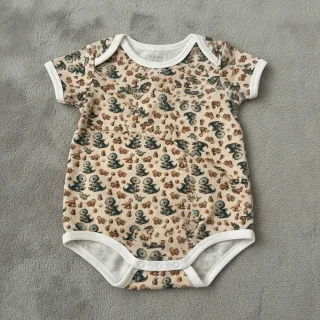 Dupla géz/muszlin Baby dino design B digital print