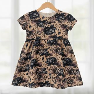 Dupla géz/muszlin Dreamy flowers design B digital print