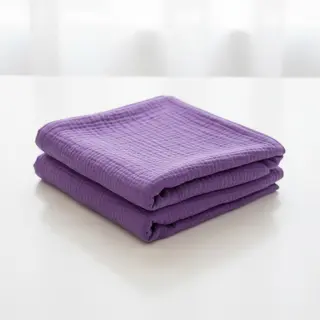 Dupla géz/muszlin violet ORGANIC