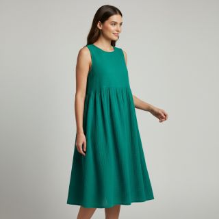 Dupla géz/muszlin dark teal ORGANIC