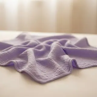 Dupla géz/muszlin bright violet ORGANIC