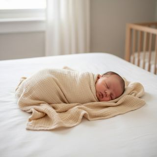 Dupla géz/muszlin cream ORGANIC