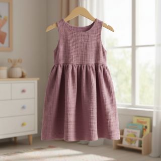 Dupla géz/muszlin lilac ORGANIC