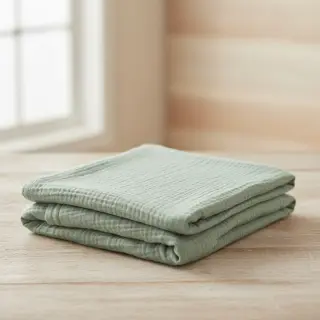 Dupla géz/muszlin dark mint ORGANIC