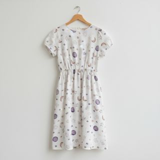 Dupla géz/muszlin Moon white digital print ORGANIC