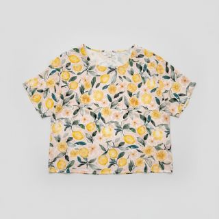 Dupla géz/muszlin Fresh lemons digital print