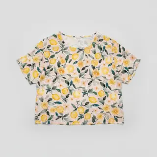 Dupla géz/muszlin Fresh lemons digital print