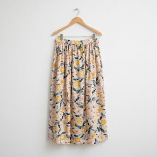 Dupla géz/muszlin Fresh lemons digital print