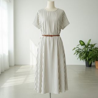 Dupla géz/muszlin YARN DYED Thin strip navy