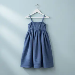 Dupla géz/muszlin midnight blue