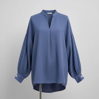 Dupla géz/muszlin midnight blue