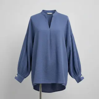 Dupla géz/muszlin midnight blue