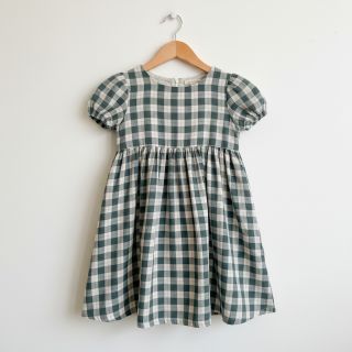 Dupla géz/muszlin Double sided CHECKS MINI cyan