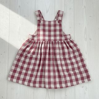 Dupla géz/muszlin Double sided CHECKS MINI rosewood