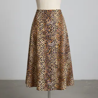 Dupla géz/muszlin Animal skin panther digital print