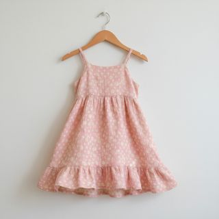 Dupla géz/muszlin JACQUARD Dots pink