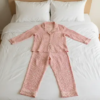 Dupla géz/muszlin JACQUARD Dots pink