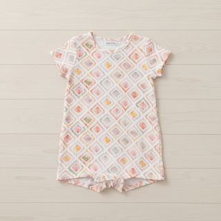 Dupla géz/muszlin Geo watercolour mauve digital print