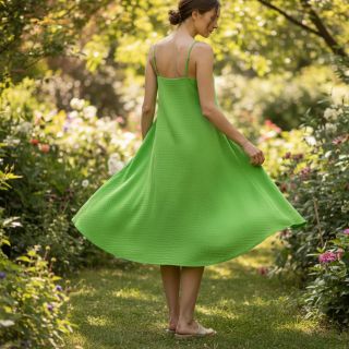 Dupla géz/muszlin NEON LIME ORGANIC