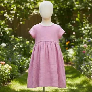 Dupla géz/muszlin light pink ORGANIC
