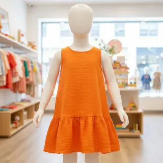 Dupla géz/muszlin neon orange