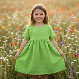 Dupla géz/muszlin neon lime