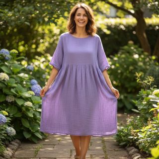 Dupla géz/muszlin lavender