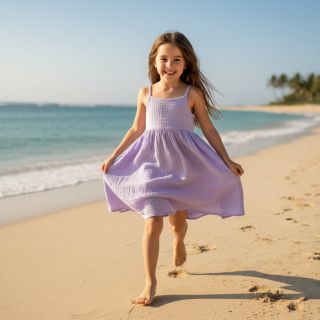 Dupla géz/muszlin bright violet